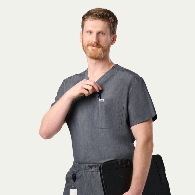 Brian 2-Pocket V-Neck Scrub Top