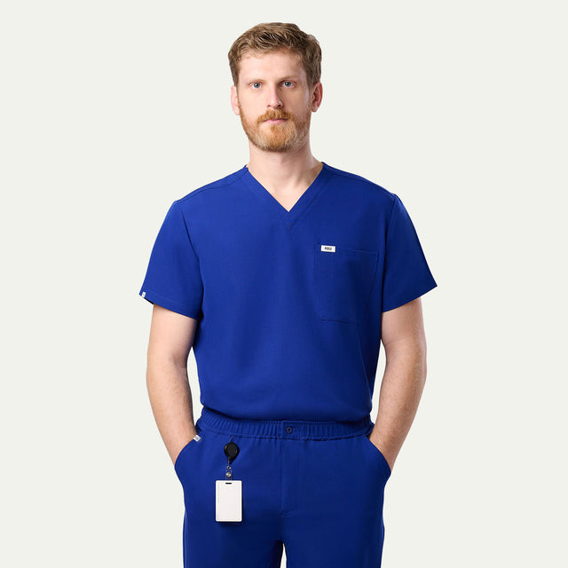 Brian 2-Pocket V-Neck Scrub Top