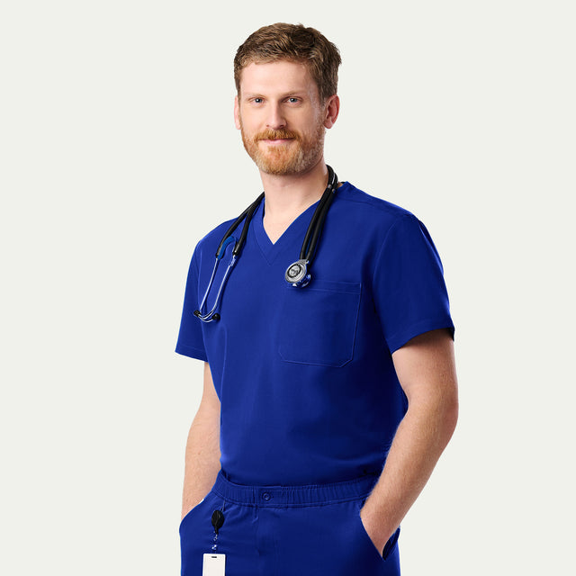 Brian 2-Pocket V-Neck Scrub Top