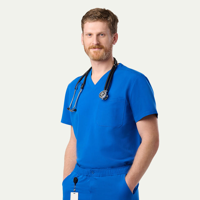 Brian 2-Pocket V-Neck Scrub Top