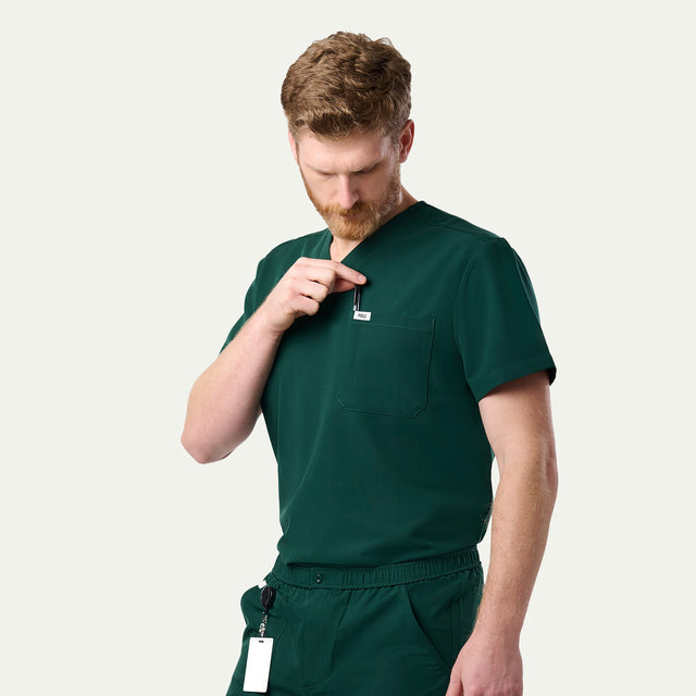 Brian 2-Pocket V-Neck Scrub Top