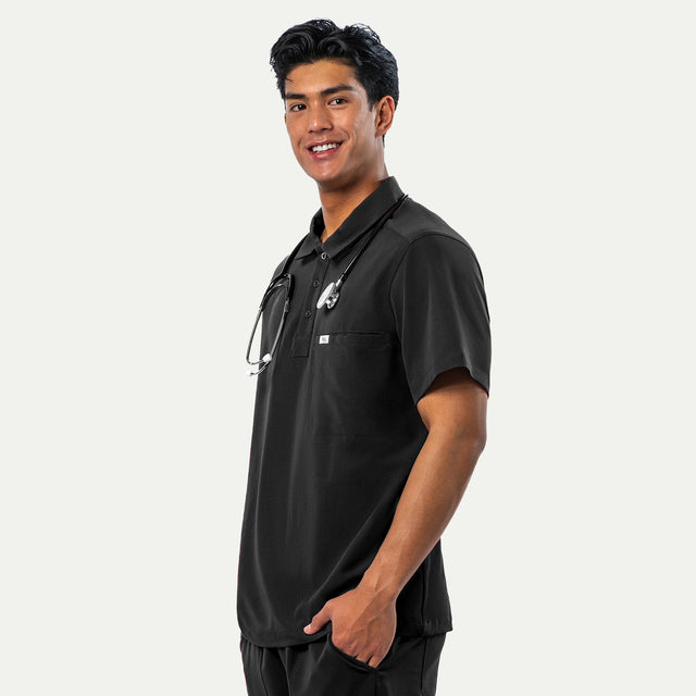 Jack 4-Pocket Polo Scrub Top