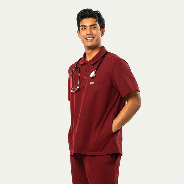 Jack 4-Pocket Polo Scrub Top
