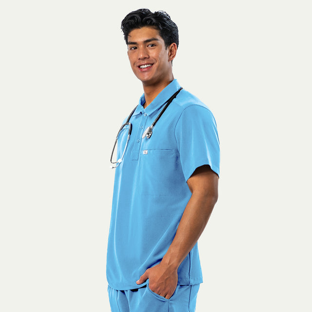 Jack 4-Pocket Polo Scrub Top
