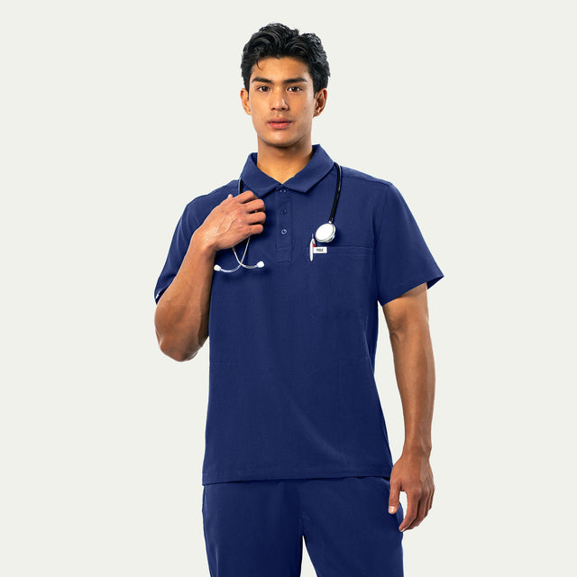 Jack 4-Pocket Polo Scrub Top