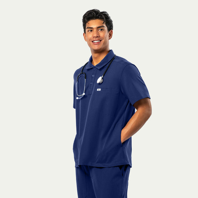 Jack 4-Pocket Polo Scrub Top