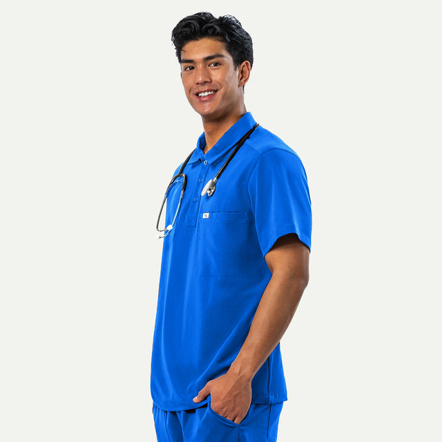 Jack 4-Pocket Polo Scrub Top