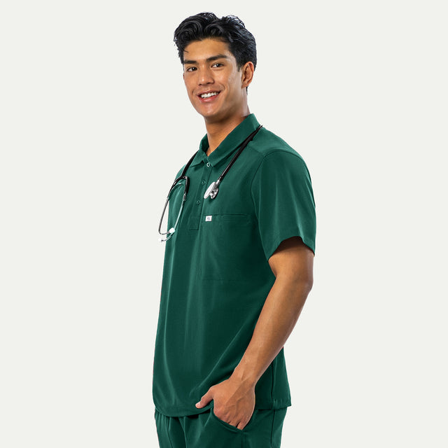Jack 4-Pocket Polo Scrub Top