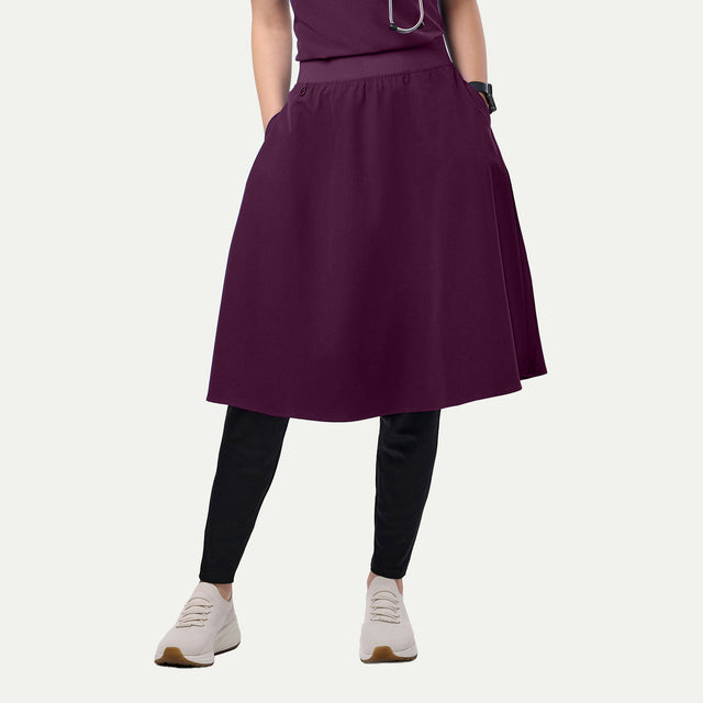 Jennifer 2 Side Pockets Scrub Skirt