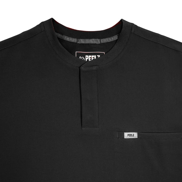 Karl 2-Pocket Henley Scrub Top