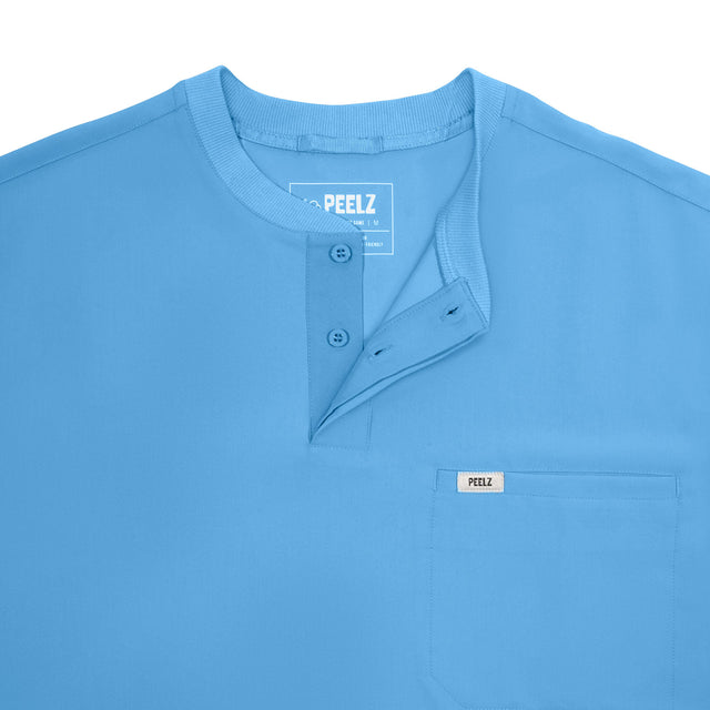 Karl 2-Pocket Henley Scrub Top