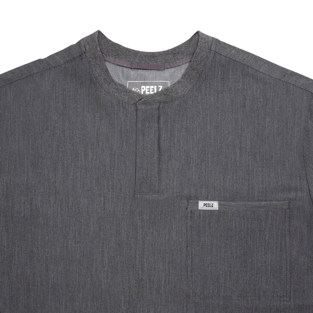 Karl 2-Pocket Henley Scrub Top