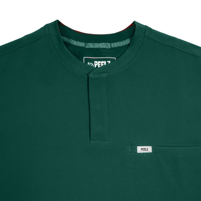 Karl 2-Pocket Henley Scrub Top