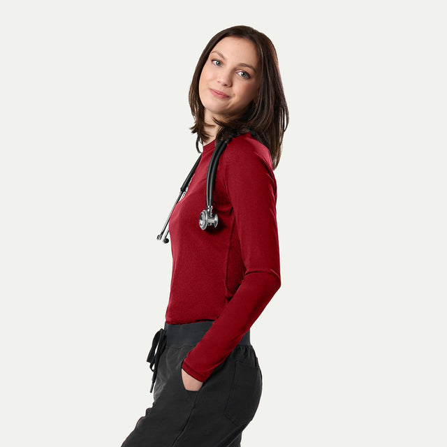 Kiki Seamless Long-Sleeve Underscrub Top