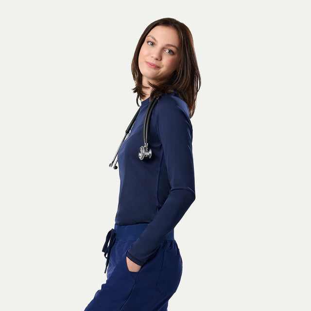 Kiki Seamless Long-Sleeve Underscrub Top