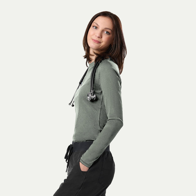 Kiki Seamless Long-Sleeve Underscrub Top