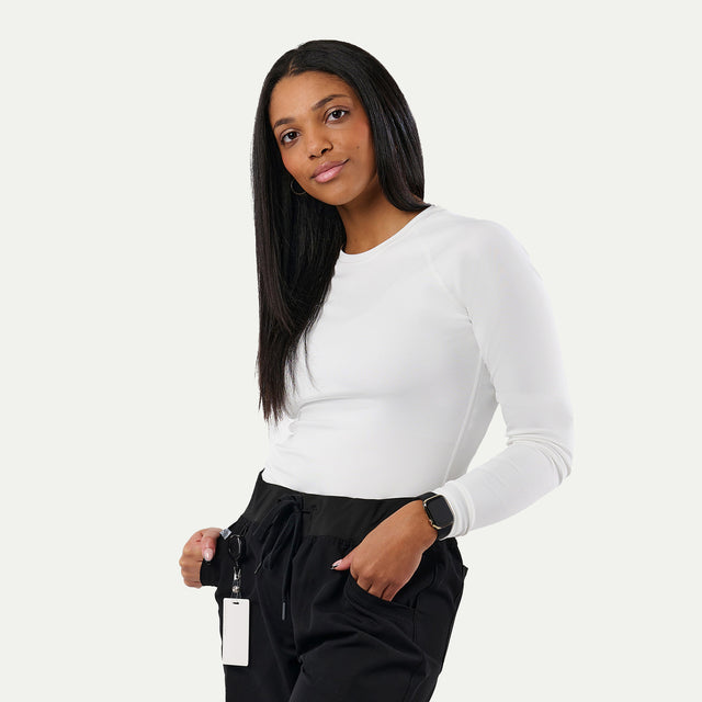Kiki Seamless Long-Sleeve Underscrub Top