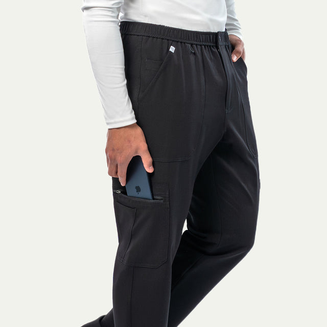 Kyle 9-Pocket Straight Leg Cargo Scrub Pant - Short