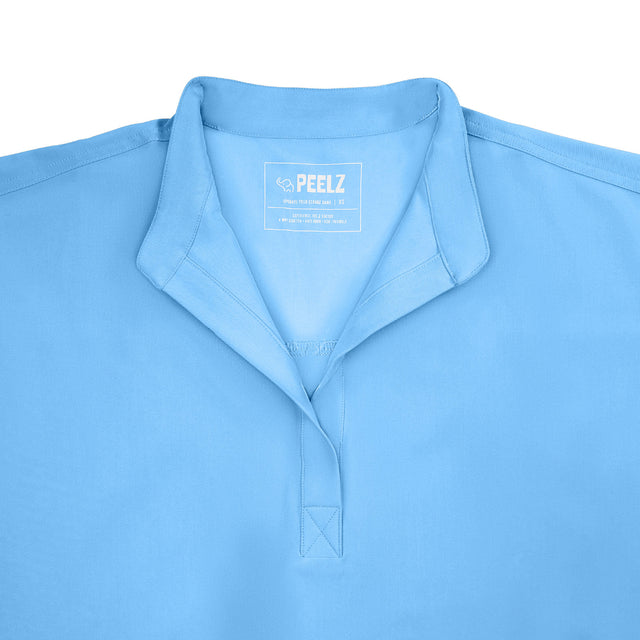 Lindsey 2-Pocket Mandarin Collar Scrub Top