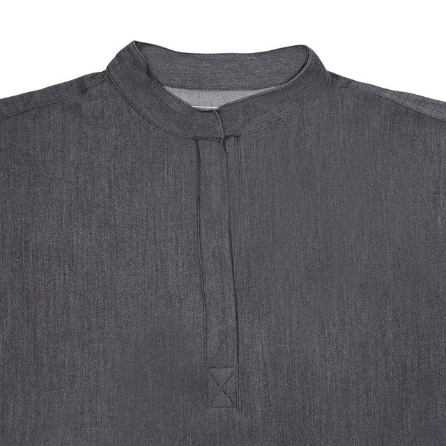 Lindsey 2-Pocket Mandarin Collar Scrub Top