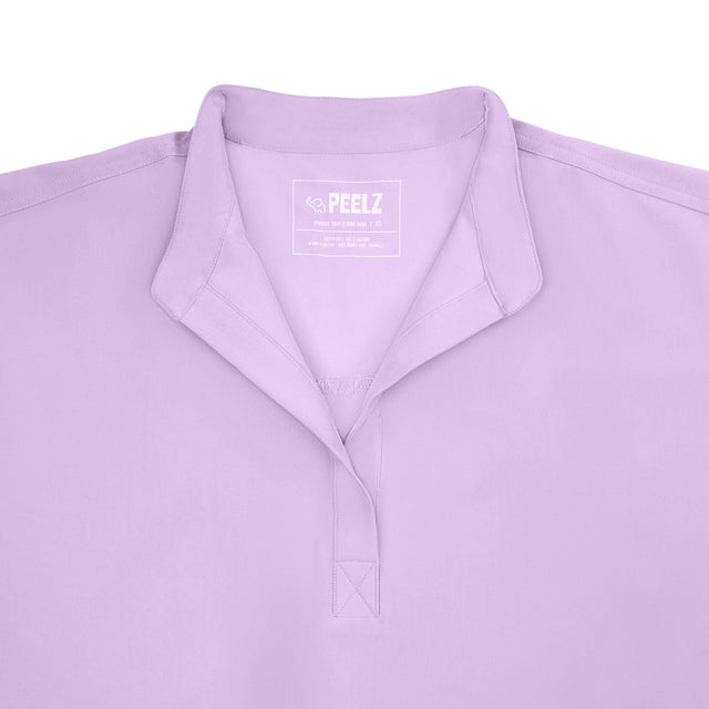 Lindsey 2-Pocket Mandarin Collar Scrub Top