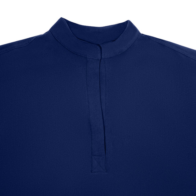 Lindsey 2-Pocket Mandarin Collar Scrub Top