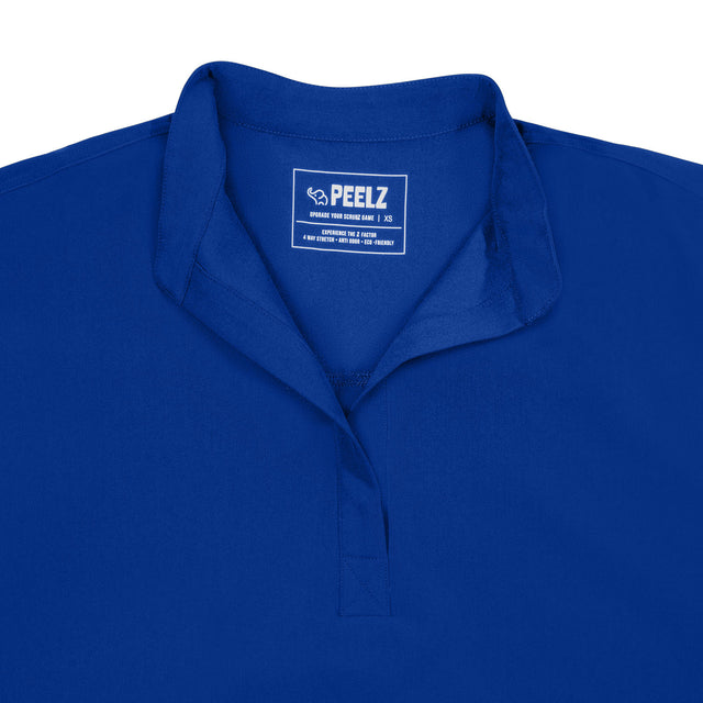 Lindsey 2-Pocket Mandarin Collar Scrub Top