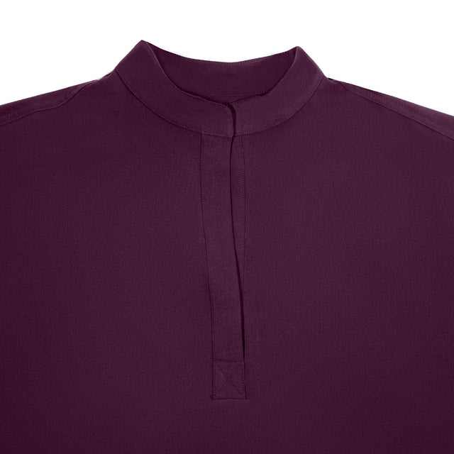 Lindsey 2-Pocket Mandarin Collar Scrub Top