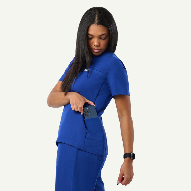 Natalie 4-Pocket V-Neck Scrub Top