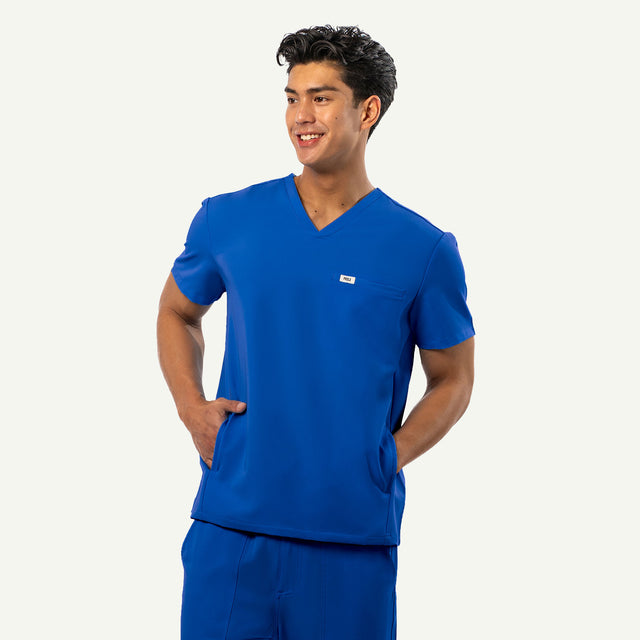 Peter 4-Pocket V-Neck Scrub Top