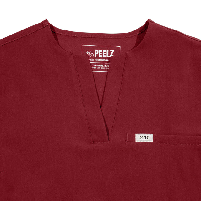 Rina 4-Pocket A-Neck Scrub Top