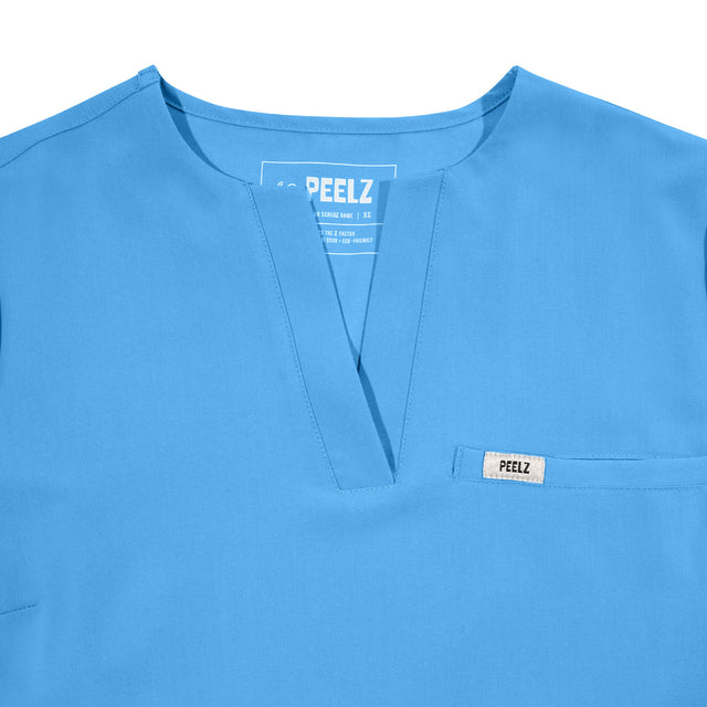 Rina 4-Pocket A-Neck Scrub Top