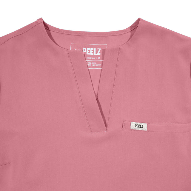 Rina 4-Pocket A-Neck Scrub Top