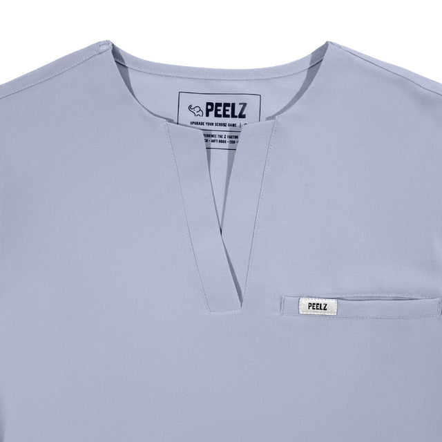 Rina 4-Pocket A-Neck Scrub Top