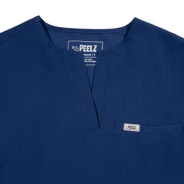 Rina 4-Pocket A-Neck Scrub Top