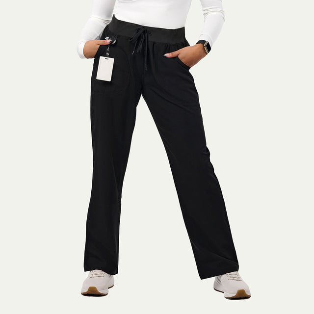 Sara 4-Pocket Straight Leg Scrub Pant - Tall
