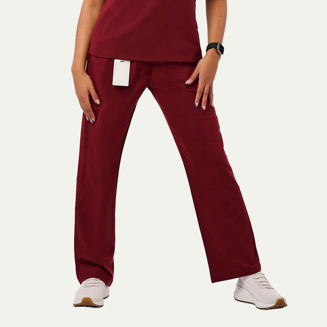 Sara 4-Pocket Straight Leg Scrub Pant - Tall