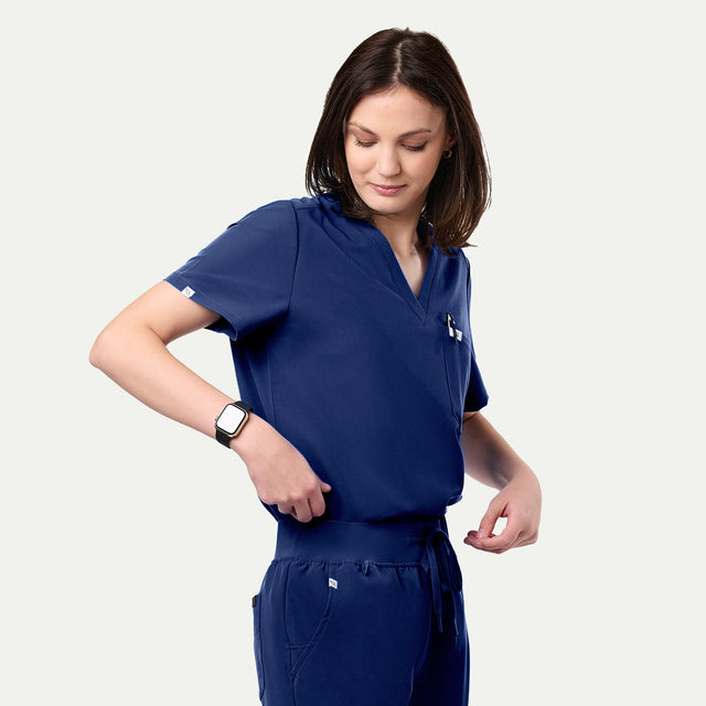 Sophia 2-Pocket V-Neck Scrub Top