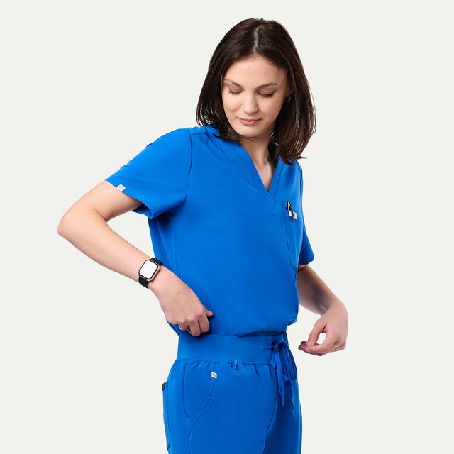 Sophia 2-Pocket V-Neck Scrub Top
