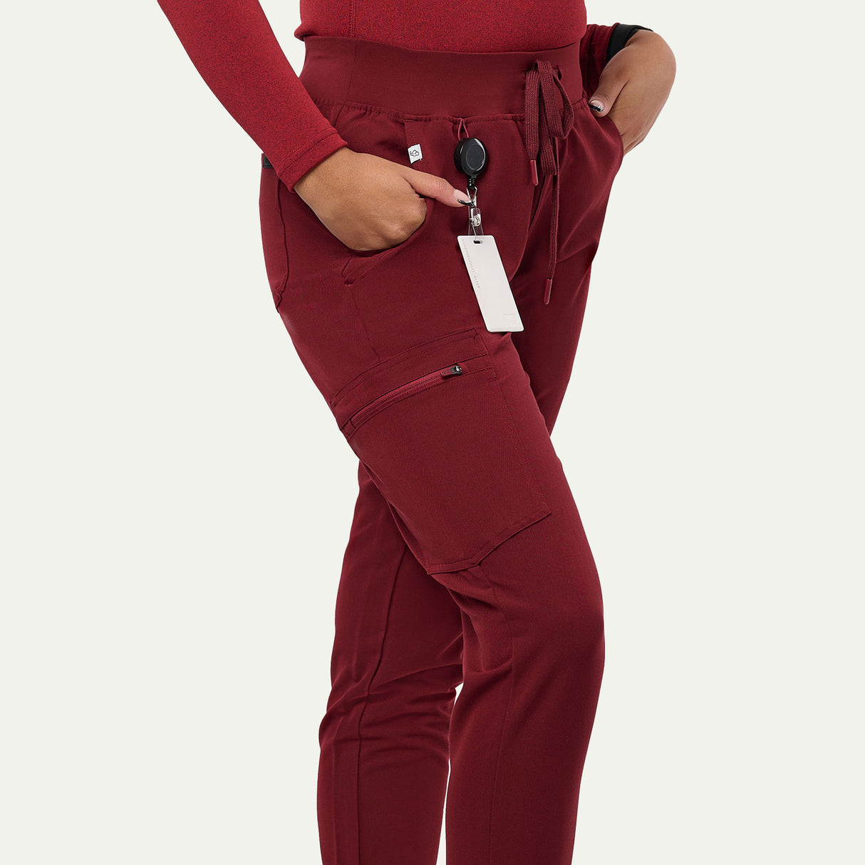 Arabella Cargo Jogger 5-Pocket Scrub Pant - Petite