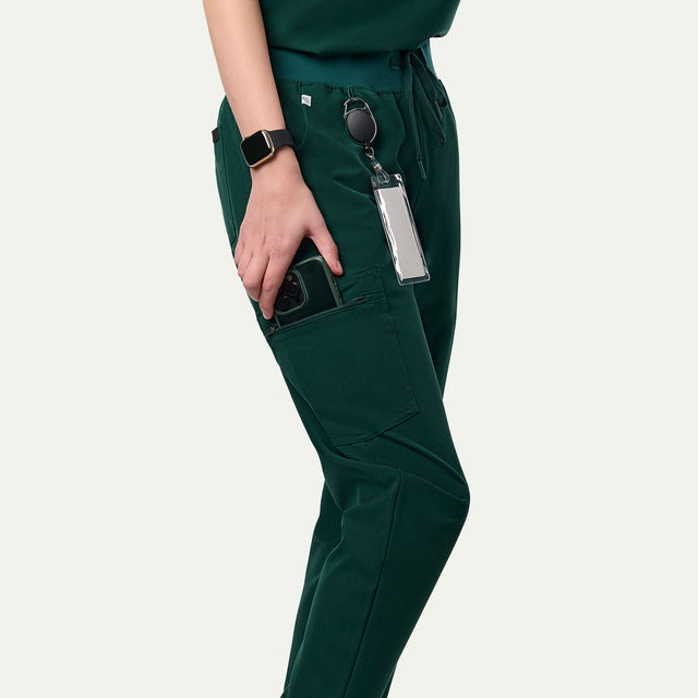 Arabella 5-Pocket Cargo Jogger Scrub Pant - Petite