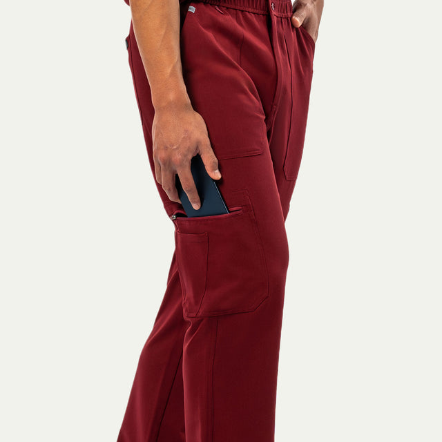 Kyle 9-Pocket Straight Leg Cargo Scrub Pant - Long