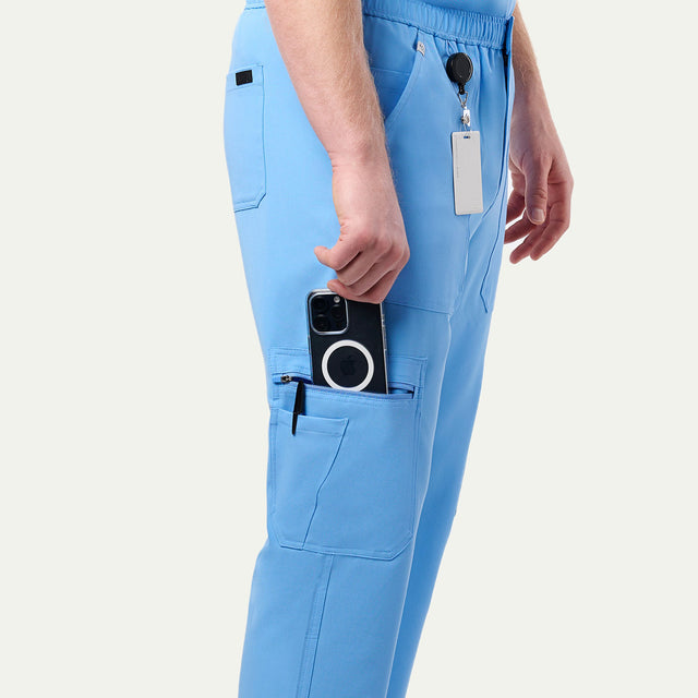 Kyle 9-Pocket Straight Leg Cargo Scrub Pant - Long