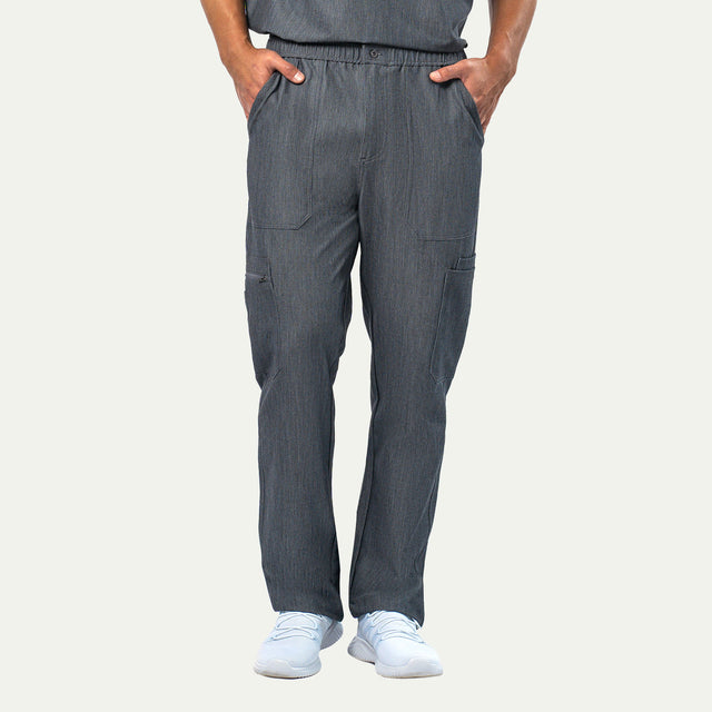 Kyle 9-Pocket Straight Leg Cargo Scrub Pant - Long