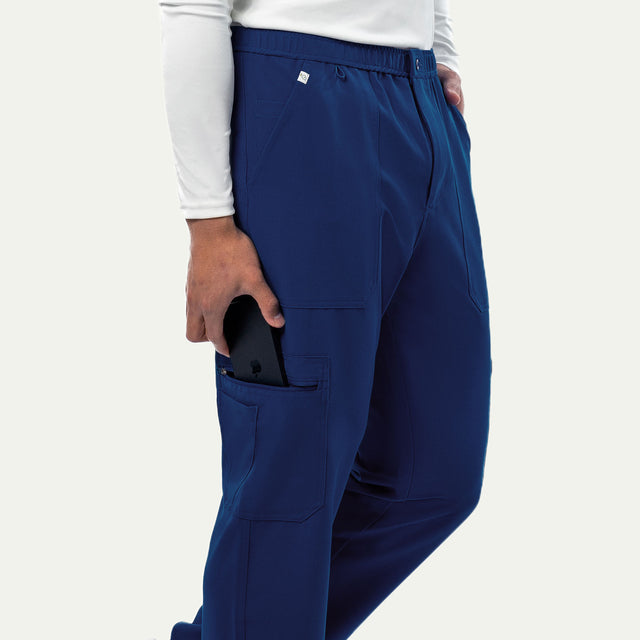 Kyle 9-Pocket Straight Leg Cargo Scrub Pant - Long