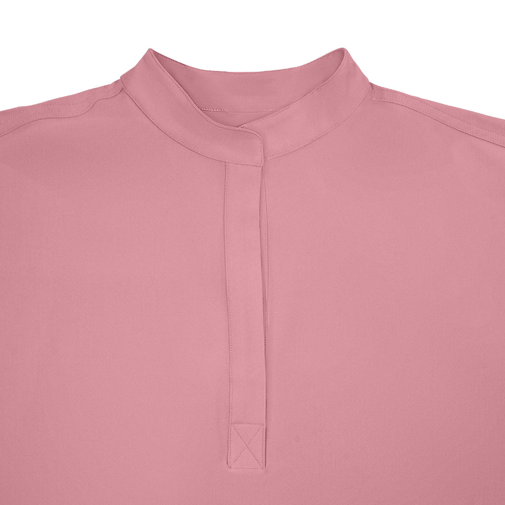 Lindsey 2-Pocket Mandarin Collar Scrub Top