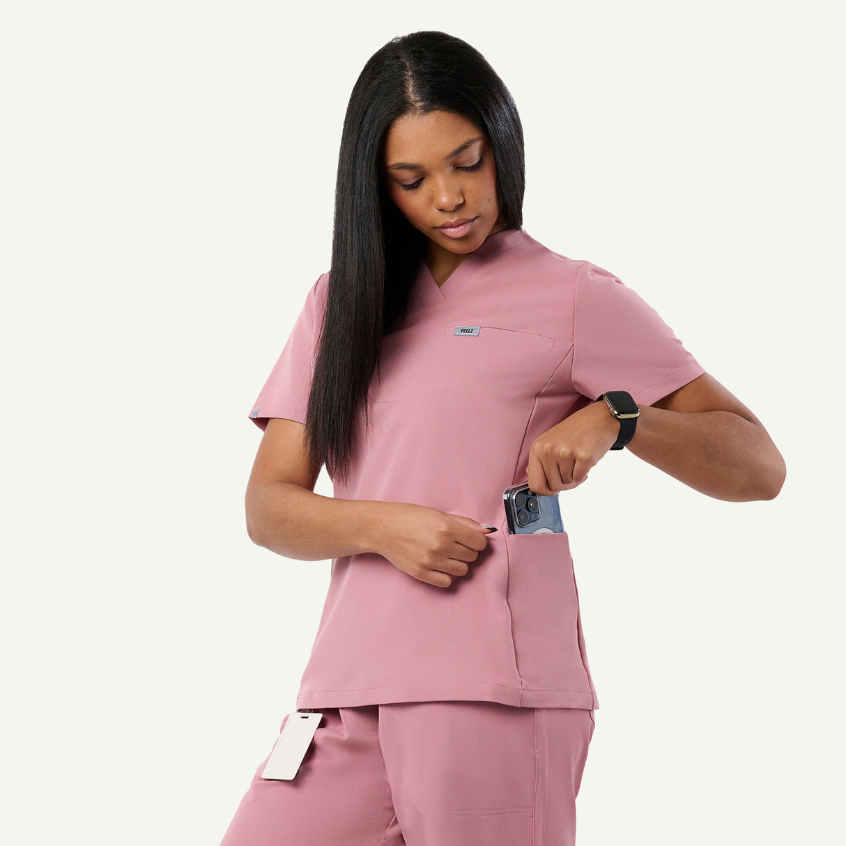 Natalie 4-Pocket V-Neck Scrub Top