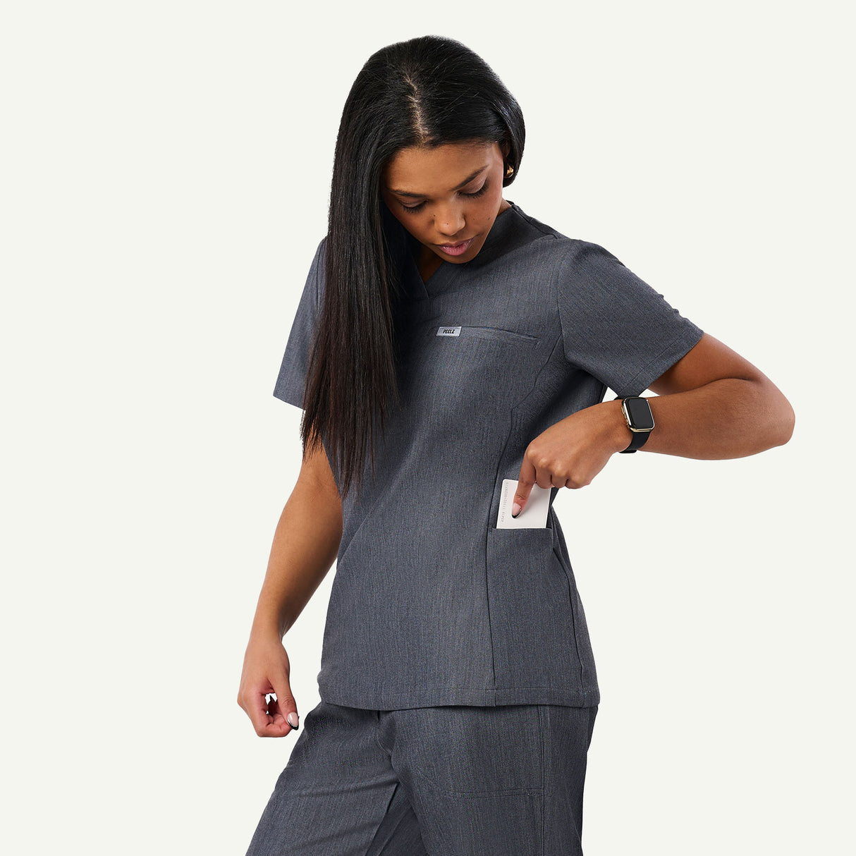 Natalie 4-Pocket V-Neck Scrub Top