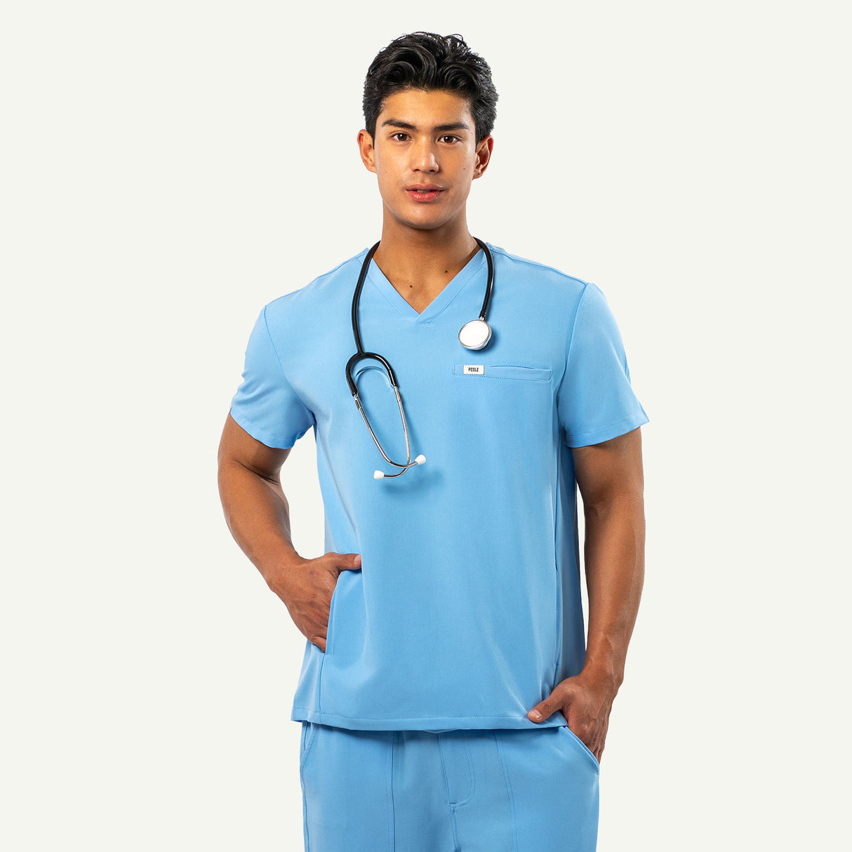 Peter 4-Pocket V-Neck Scrub Top