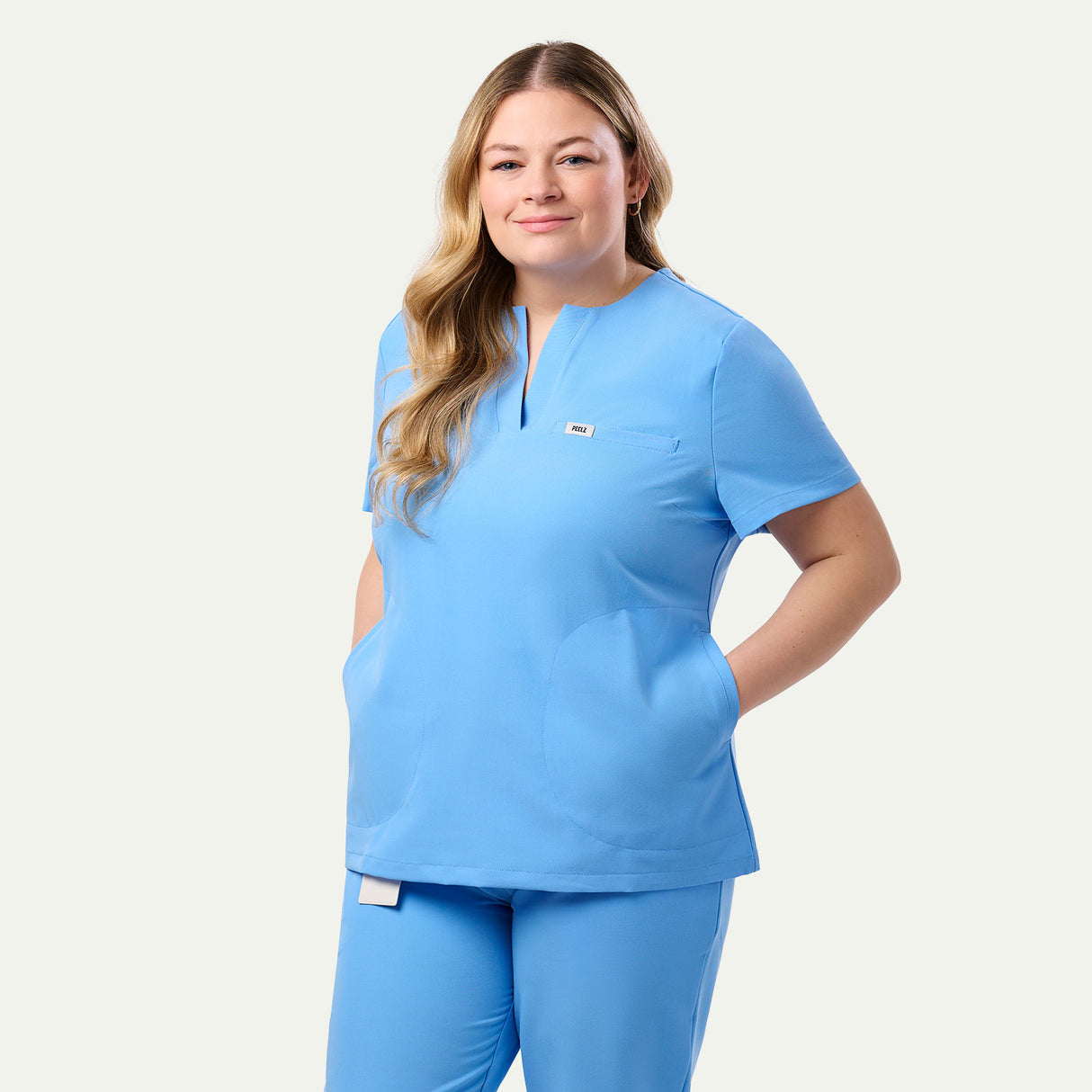 Rina 4-Pocket A-Neck Scrub Top